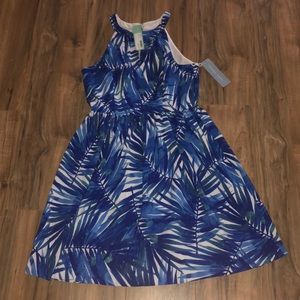 Blue pattered dress